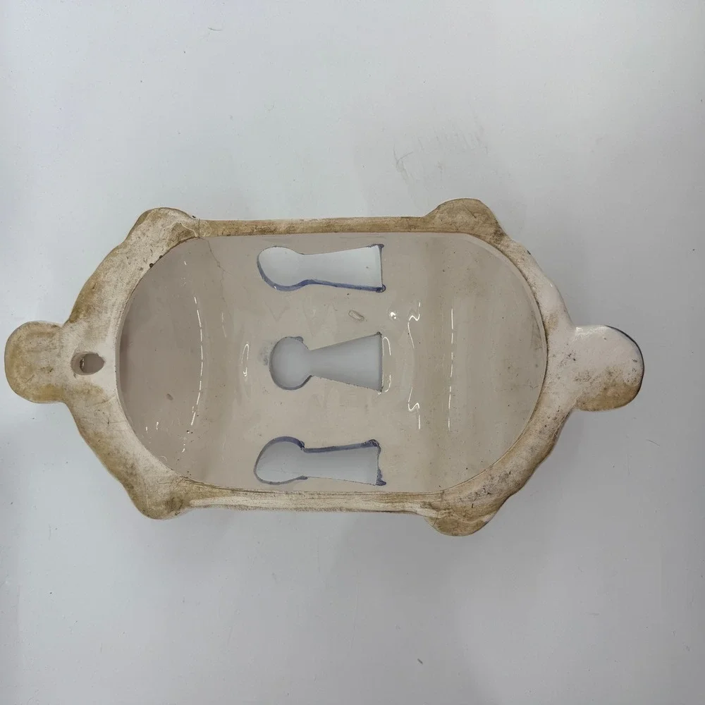 Ceramic Wall Pocket Home Decor Wall‎ Sconce White Hand Painted Mediterranean